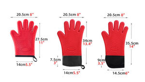 قفازات الميكروويف المقاومة للحرارة المضادة للانزلاق قفازات الباربيكيو الساخنة قفازات الميكروويف المقاومة للحرارة - Product Image 2