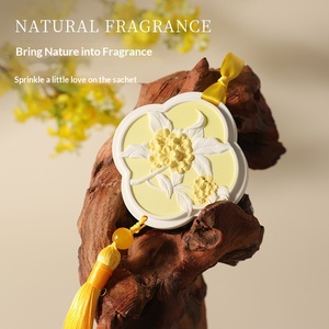 Diffuseur de parfum en plâtre style chinois quatre saisons, orange porte-bonheur, coffret cadeau d'aromathérapie, pendentif parfumé pour voiture et intérieur, cadeau souvenir - Product Image 5