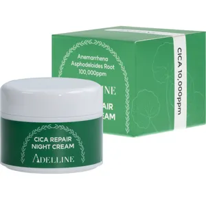 High End Design Cica Repair Night Cream With Anemarrhena Asphodeloides Root Extract For Anti-Wrinkle