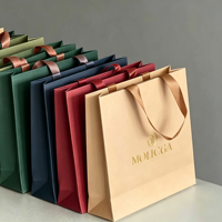 Sac en papier personnalisé avec logo, en carton recyclable, poignée solide, capacité de 6 à 9 kg, design élégant pour bijoux