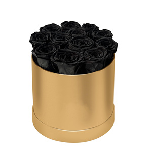 Usine en gros 12 pièces tête de Rosas fleur éternelle pour toujours rose éternelle avec boîte-cadeau préservée rose dans une boîte ronde - Product Image 2