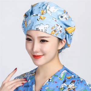 Nuovo cappello da scrub stampa cappello da sala operatoria cappelli da medico di bellezza da lavoro in cotone per animali domestici dentista - Product Image 1