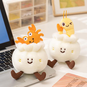 ของเล่นตุ๊กตารูป<span class=keywords><strong>ไข่ปลา</strong></span>ปูน่ารักทำจากผ้าฝ้าย PP นุ่มพิเศษยัดไส้รูปสัตว์กุ้งของเล่นสำหรับเป็นของขวัญ - Product Image 5