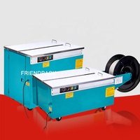 Machine de cerclage semi-automatique verticale pour cartons, caisses et emballages avec bande PP