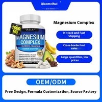 Gélules de complexe de magnésium (glycinate, malate et citrate) pour usage corporel, complément de magnésium transfrontalier, fabrication OEM