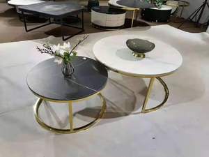 Table <span class=keywords><strong>De</strong></span> Salon Moderne Ronde Nordique <span class=keywords><strong>De</strong></span> Luxe Thé <span class=keywords><strong>Centre</strong></span> Basse Ensemble Mesas <span class=keywords><strong>De</strong></span> Centro Tables Basses Pour Le Salon Maison - Product Image 4