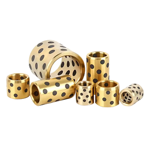 บูชทองเหลืองหล่อลื่นในตัว  แบบ OEM  ทนความร้อน -200~280 องศาเซลเซียส สำหรับงานอุตสาหกรรม รุ่น HKB-CBBGr - Product Image 2