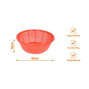 Passoire en plastique bleue grande capacité, sans BPA, lavage à la main uniquement, matériau PP de qualité alimentaire - Product Image 6