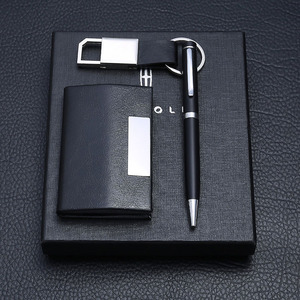 Juego de regalo de llavero con bolígrafo para firmar, juego de estuche para tarjetas de negocios, actividades de la empresa Premium para empleados - Product Image 6