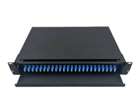 Panneau de brassage à fibre optique 1U SC/APC tiroir optique LC DUPLEX serveur de montage en rack fibre ODF pour réseau FTTH GSM, vide