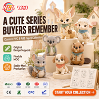 Ensemble de figurines personnalisées OEM ODM sur le thème des animaux, série de figurines d'anime et de dessins animés pour présentoir, décoration, cadeau de fête, souvenir