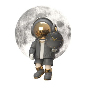 Decorazione per Cameretta Bambini, Quadro Luminoso a LED con Astronauta Cartoon e Orologio, Arte Murale di Alta Qualità per Soggiorno - Product Image 6