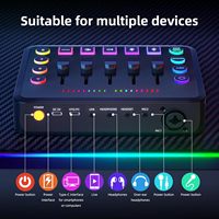 Carte son SYONG Gaming Voiceovers Live XLR 48V, mixeur audio pour streaming en direct, enregistrement en studio, karaoké, chant, diffusion