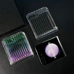 Pour Samsung <span class=keywords><strong>Z</strong></span> <span class=keywords><strong>Flip</strong></span> 5 <span class=keywords><strong>4</strong></span> 3 étui de téléphone portable haute transparence couleur éblouissante axe central pli <span class=keywords><strong>coque</strong></span> arrière pour Galaxy <span class=keywords><strong>Z</strong></span> <span class=keywords><strong>Flip</strong></span> 6 - Product Image 3
