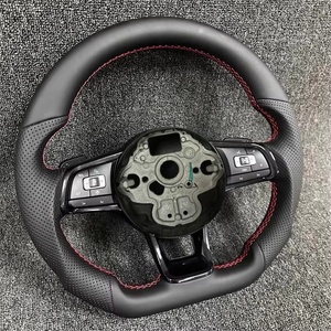 Para Volkswagen VW accesorios volante de cuero completo para Polo Golf 6 GTD Jetta Tiguan <span class=keywords><strong>Passat</strong></span> <span class=keywords><strong>B7</strong></span> B8 GTI <span class=keywords><strong>R</strong></span> GTD Golf7 Mk7 - Product Image 1
