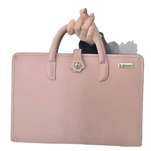 Sac à main pour ordinateur <span class=keywords><strong>portable</strong></span> rose style fille - Sac d'ordinateur en cuir PU tendance, étui pour ordinateur <span class=keywords><strong>portable</strong></span> pour usage quotidien - Product Image 5