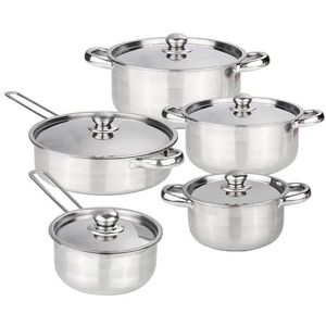 Venta caliente Juego de ollas Juego de utensilios de cocina Olla de cocina Peralatan Masak Juego de ollas y sartenes de acero inoxidable - Product Image 6
