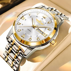 Hot Bán Thời Trang Người Đàn Ông Của Đồng Hồ Lịch Kinh Doanh Ánh Sáng Ban Đêm Thép Không Gỉ Dây Đeo Không Thấm Nước Thạch Anh Người Đàn Ông Của Đồng Hồ - Product Image 1