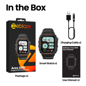 นาฬิกาอัจฉริยะ Zeblaze Ares GPS พร้อม Alexa ในตัว และระบบโทรออกด้วย GPS วัดอัตราการเต้นของหัวใจ SpO2 ติดตามการออกกำลังกาย - Product Image 5