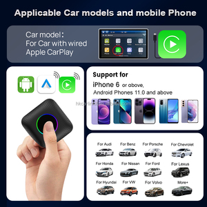 Carlinkit เครื่องเล่นแอนดรอยด์ออโต้13 14ขนาด8g 128GB carlink ขนาด512GB ไร้สาย8 128กล่อง CarPlay สำหรับ Apple Netflix YouTube - Product Image 3