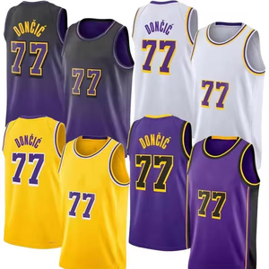 2025 Heren Nieuwe 77 Luka Doncic Geborduurde Groothandel Goedkope Hot Selling Direct Verzendbare Basketbal Jersey - Product Image 1