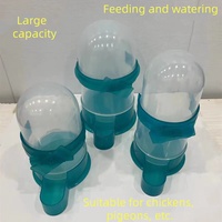 Mangeoire et abreuvoir automatiques pour oiseaux en plastique écologique 2 en 1 pour pigeons, mynas, perroquets