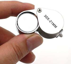 30x21mm gioielli geologica lente d'ingrandimento Mini lente d'ingrandimento pieghevole tasca lente d'ingrandimento per studio lettura regali - Product Image 3