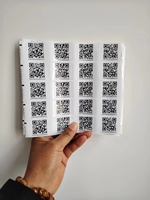 Autocollant en vinyle étanche à impression numérique personnalisé code QR pour la numérisation
