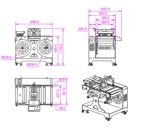 Máquina de rebobinado de etiquetas de alta velocidad, equipo de codificación de inyección de tinta de papel de aluminio