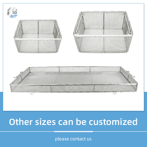 OEM tıbbi <span class=keywords><strong>Net</strong></span> sepet kolu kimyasal temizlik Metal sepetleri paslanmaz çelik örgü dokuma sepet - Product Image 3