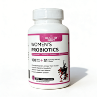Capsules de probiotiques pour femmes en marque privée OEM, compléments alimentaires, 100 milliards d'UFC, bienfaits antioxydants et immunité améliorée