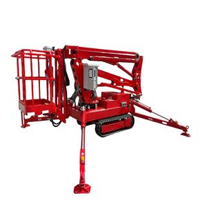 Penjualan Terbaik Crawler jenis diartikulasikan Boom Lift medan pelacakan Chassis 200kg kapasitas beban 10m tinggi Platform untuk pekerjaan udara - Product Image 5
