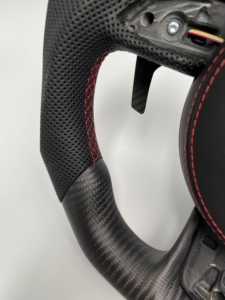 Accesorios Personalizados para Automóviles, Volante Negro Brillante para <span class=keywords><strong>Audi</strong></span> A6 A7 A8 S6 S7 S8 C8 2018 2019 2020 2021 2022 <span class=keywords><strong>2023</strong></span> - Product Image 5