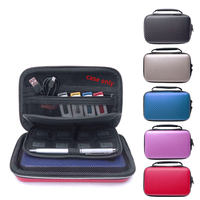 Étui rigide portable étanche et antichoc en EVA pour disques durs, batteries externes, câbles de données et accessoires numériques