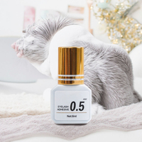 Colle pour faux cils imperméable personnalisée pour cils en bande, colle pour cils en grappe, colle liquide noire et blanche à séchage rapide, marque privée