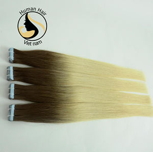 2020 Meilleure vente de ruban adhésif au Vietnam Remy pour les extensions de cheveux humains droits naturels de couleur blonde ombrée - Product Image 3
