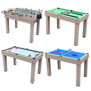 Mini table de billard multifonctionnelle 4-en-1 table de tennis hockey sur glace hockey football table de jeu double pour enfants