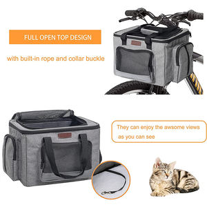 Bolsa de malla transpirable <span class=keywords><strong>para</strong></span> transporte de mascotas, bolsa de cesta <span class=keywords><strong>para</strong></span> <span class=keywords><strong>bicicleta</strong></span>, con ventanas <span class=keywords><strong>para</strong></span> cachorros, gatitos, <span class=keywords><strong>para</strong></span> exteriores, senderismo, <span class=keywords><strong>perros</strong></span> - Product Image 6