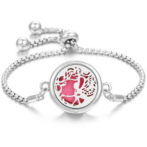 Diffuseur d'huiles essentielles en acier inoxydable, bracelet porte-parfum - Product Image 3