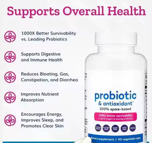 Capsules de probiotiques et antioxydants pour femmes, très vendues, pour l'équilibre du pH des zones intimes et l'amélioration de l'humeur – Supplément probiotique - Product Image 3