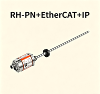 Capteur de déplacement spécial à double protocole EtherCAT IP RH-PN pour applications hydrauliques, métallurgiques, éoliennes et automobiles