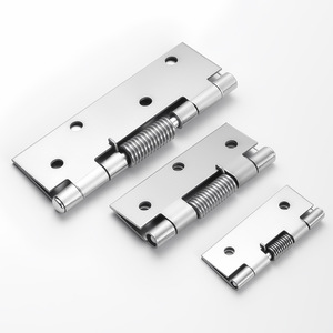 Sotgu Stainless Steel <b>Spring</b> <b>Hinges</b> 180 Degrees 1.5mm Thickness Self Closing For Door Window Cabinet - Product Image 1