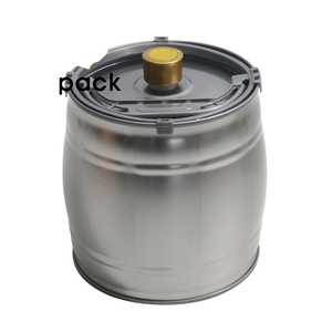 Vendita calda della fabbrica <span class=keywords><strong>5</strong></span> <span class=keywords><strong>litri</strong></span> in acciaio inox barile di vino 5L in metallo rotondo secchio di <span class=keywords><strong>birra</strong></span> con rubinetto - Product Image 1