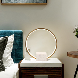 Lámpara de Mesa de Mármol de Estilo Nórdico Postmoderno, Diseño Europeo, Creativa, Minimalista, para Dormitorio, Funciona con Batería - Product Image 3