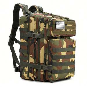 Mochila Táctica de Gran Capacidad con Patrón de Camuflaje para Hombre, Mochila de Senderismo Impermeable y Moderna con Sistema Molle - Product Image 6