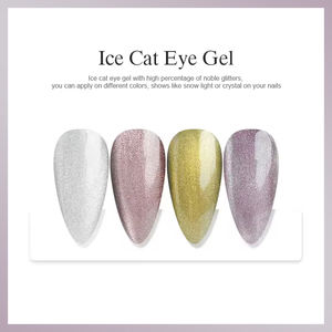 LaissNail Ice Cat Eye Gel 4 Warna UV Gel Polish Non-Toksik Vegan Ramah Lingkungan LED/UV Cure untuk Penggunaan DIY & Profesional - Product Image 4