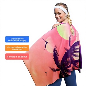 Serviette de bain, de yoga et de sport en microfibre double face, à séchage rapide, imprimée, absorbante, pour la plage et la natation en été - Product Image 1