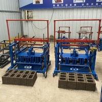 Machine manuelle mobile à haute efficacité 4-45 pour la fabrication de blocs de béton, meilleur prix, machinerie de fabrication de briques de ciment autobloquantes