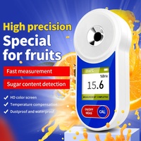 Draagbare Handheld Fruit Groenten Suiker Tester Meter Automatische Digitale Refractometer Brix Meter