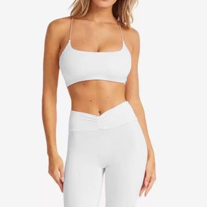 Rompi olahraga Yoga punggung cantik, rompi gaya Amerika Eropa, Atasan ketat untuk olahraga Yoga, cepat kering, berventilasi - Product Image 5